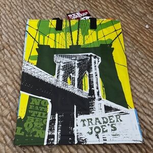 Trader Joe's Brooklyn bridge tote